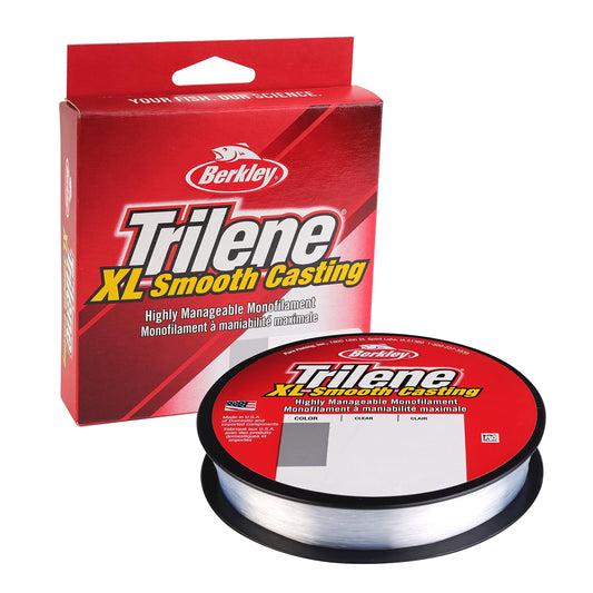 Berkley Trilene® XL®, Clear, 25lb | 11.3kg, 270yd | 246m Monofilament Fishing Line, Suitable for Freshwater Environments