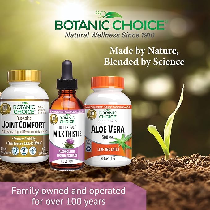Botanic Choice Milk Thistle Liquid Extract, Alcohol Free, Gluten Free, Fast Acting Traditional Liver Favorite, 1 fl. oz