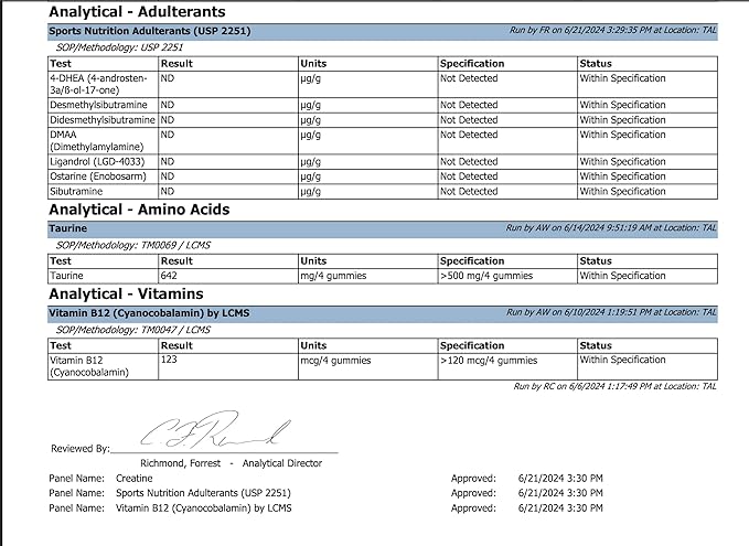 Creatine Monohydrate Gummies for Women & Men - 5g Creatine with Taurine & B12 for Energy, Muscle & Focus | Vegan, Sugar Free, Gluten-Free | Creatine Monohydrate | 120 ct Green Apple