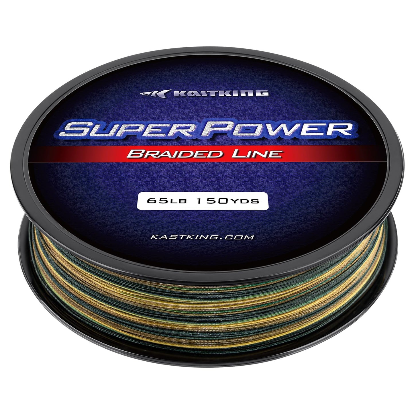KastKing Superpower Braided Fishing Line, Camo, 8LB, 150 Yds