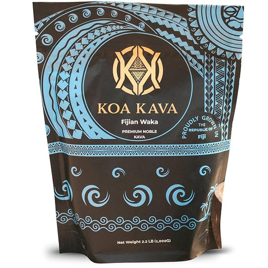 Koa Kava Fiji Kava Powder- 1 Kilo Premium Noble Loa Waka made from Lateral Kava Root in Savusavu, Fiji. 1 KG