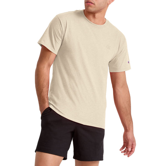 Champion mens Classic Jersey Tee athletic t shirts, Oatmeal Heather, Small US