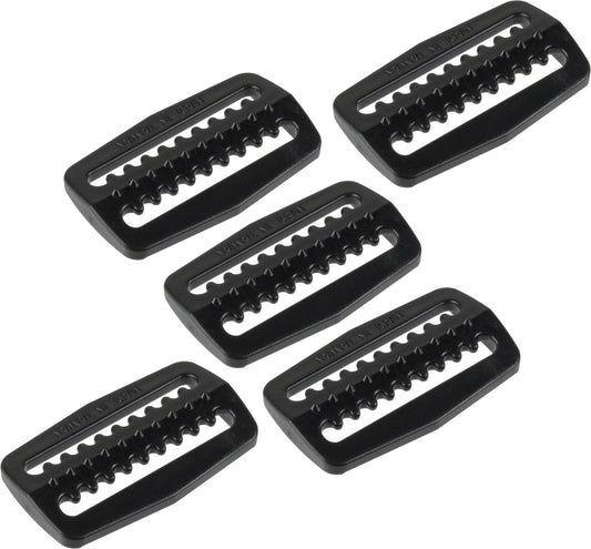 Cressi Hard Plastic Dive Weight Belt Keepers - Black - Pack of 5 - Designed in Italy
