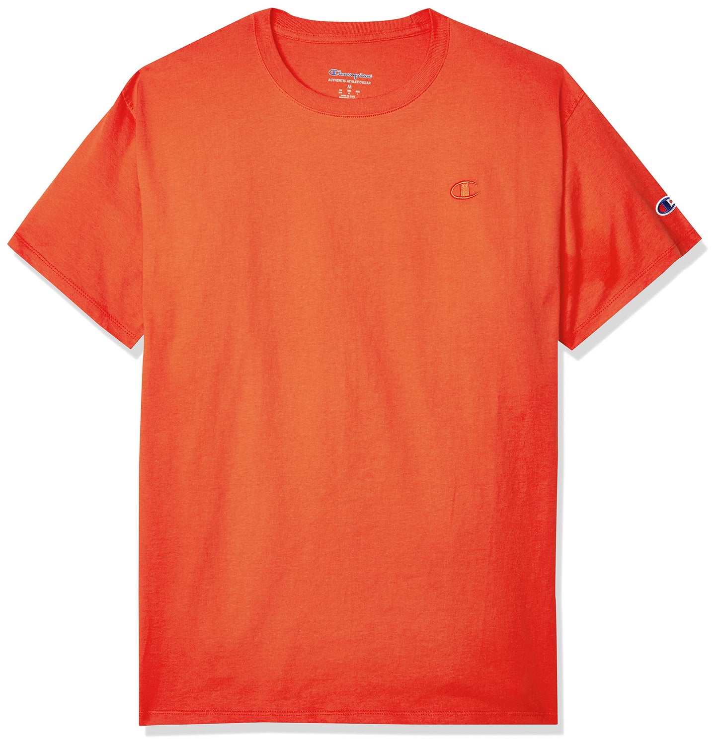 Champion mens Classic Jersey Tee Shirt, Spicy Orange, Small US