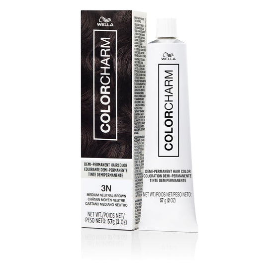 COLORCHARM Demi Permanent Hair Color 3N Medium Neutral Brown Gloss, Refresh and Tone 2 Fl Oz