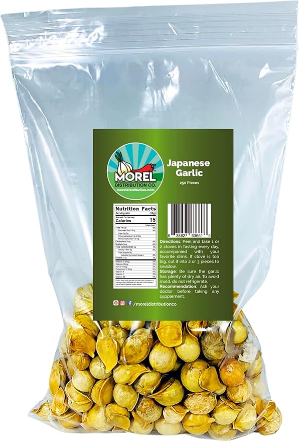 Japanese Garlic//AJO Japones (100% Natural!!) Choose Your Count per Bag: (30-60-130-150-250-400)