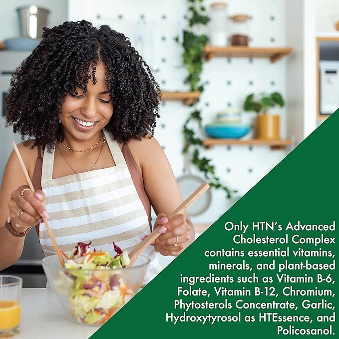 Health Thru Nutrition Advanced Cholesterol Complex | Heart Health Support & Lipid Metabolism with Phytosterols, Policosanol, Hydroxytyrosol, Chromium and More | Vegan, Non-GMO (Pack of 3 90ct Bottles)