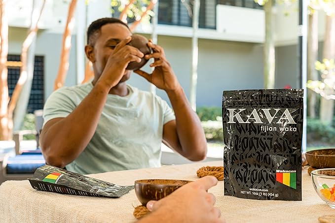 Kava Waka Powder – Authentic, Noble Kava Root Powder from Fiji – Premium, Responsibly Sourced, 16 Oz