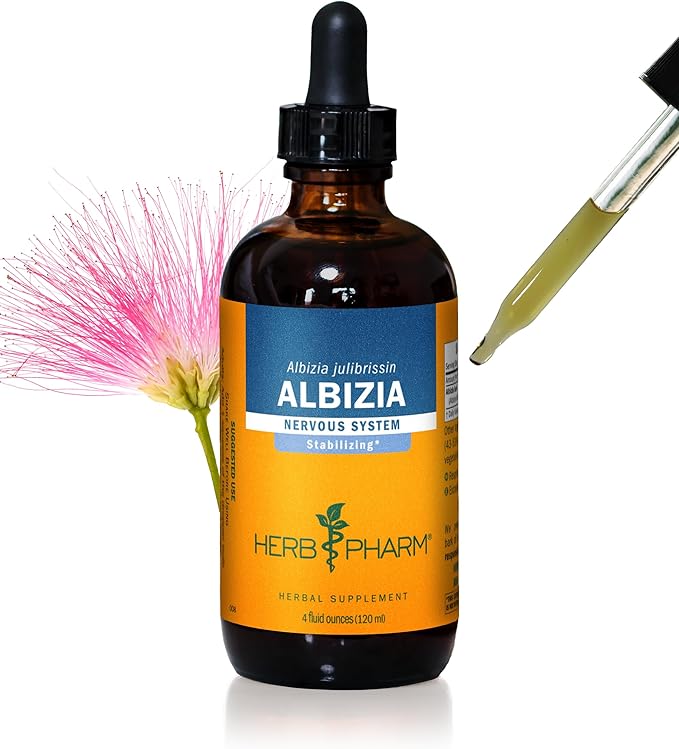 Herb Pharm Albizia Liquid Extract for Nervous System Support - 4 Ounce