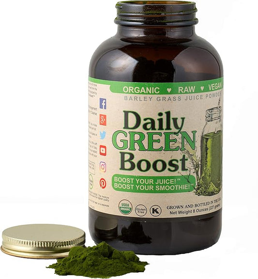 Daily Green Boost 8oz Organic Raw Vegan GF USA