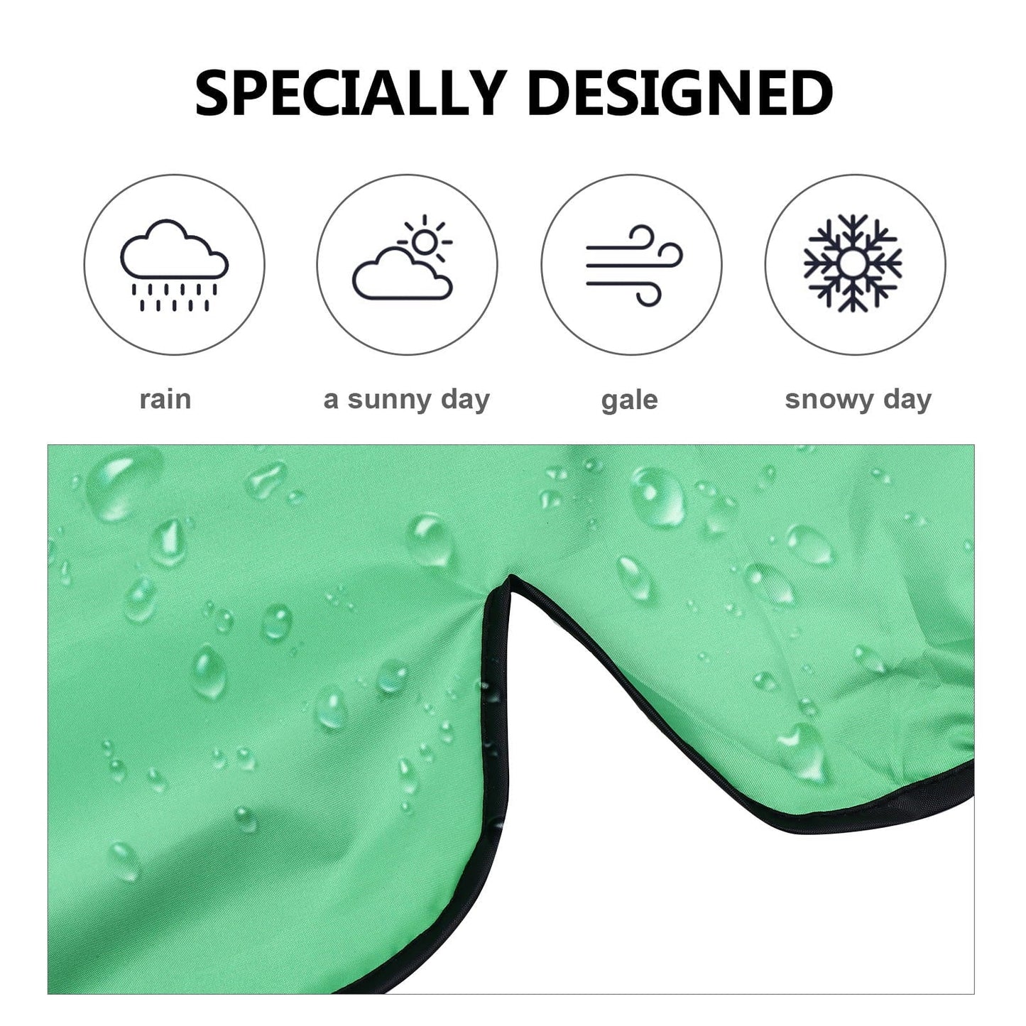 Homoyoyo Outdoor Dustproof Chair Cover Replacement Swing Seat 190T Polyester Green