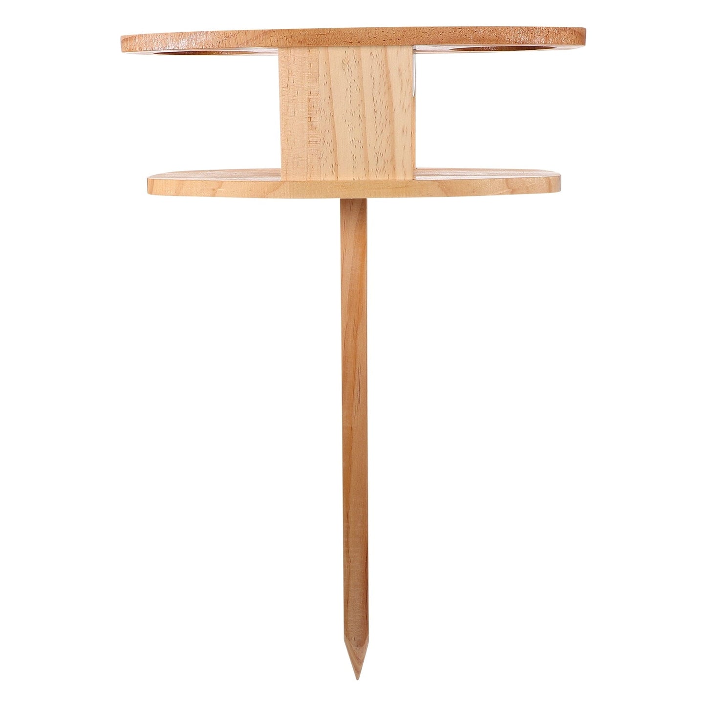 KALLORY 1Pack Folding Table Patio with Wood Material Rectangular Shape Portable for Camping 11.8x12.9x6.7in