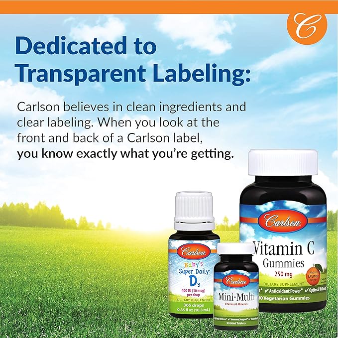 Carlson - Super-C Complex, Vitamin C + Bioflavonoids, Immune Function & Optimal Wellness, Antioxidant, 250 Vegetarian Tablets