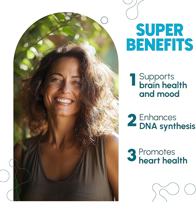 L-Methylfolate 15mg - L Methyl Folate Supplement, 5-MTHF for Folic Acid Deficiency - Max Absorption and Potency - l-methylfolate 15 mg - Methyl folate 15 mg - 120 Vegan Capsules, Non-GMO Gluten Free