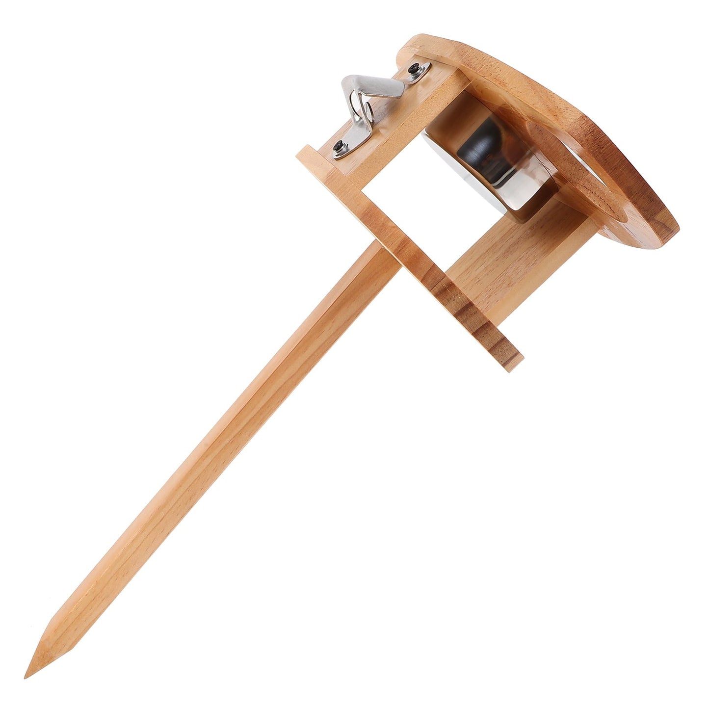 KALLORY 1Pack Folding Table Patio with Wood Material Rectangular Shape Portable for Camping 11.8x12.9x6.7in