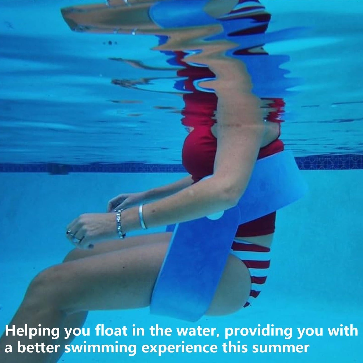 Civilizek Water Recliner, Grandfloats Float-N-Fold Water Chair, Adult Civilized 3-in-1 Floating Chair, Endless Relaxation Waters Recliner, Stable Beach Chairs for Pool and Lake Swim,Red