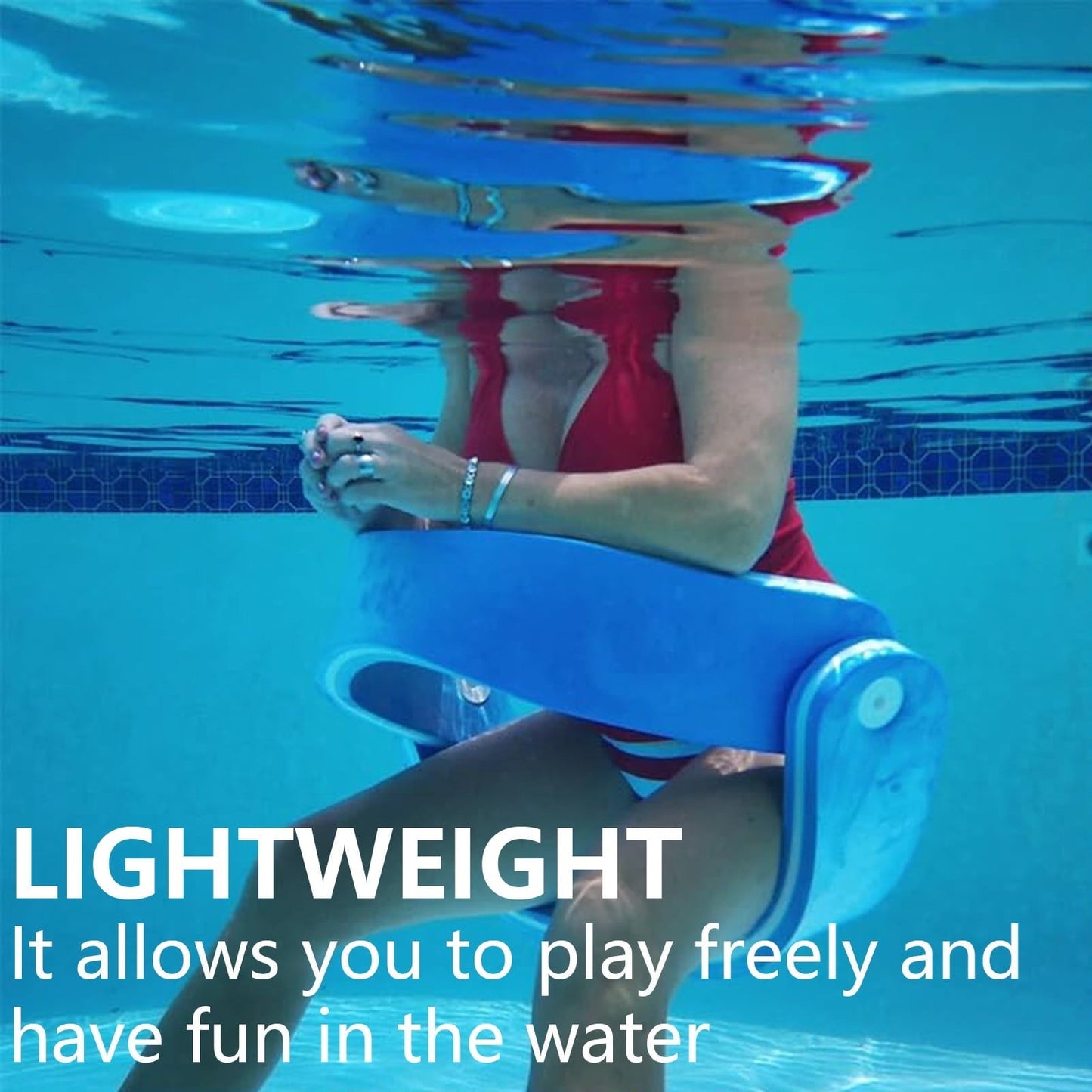 Civilizek Water Recliner, Grandfloats Float-N-Fold Water Chair, Adult Civilized 3-in-1 Floating Chair, Endless Relaxation Waters Recliner, Stable Beach Chairs for Pool and Lake Swim,Red