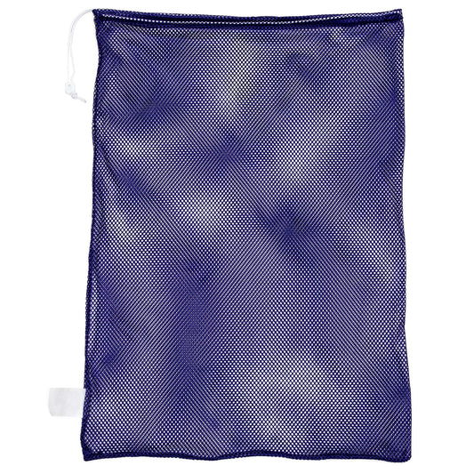 Champion Sports Mesh Sports Equipment Bag, Purple, 24x36 Inches - Multipurpose, Nylon Drawstring Bag with Lock and ID Tag for Balls, Beach, Laundry