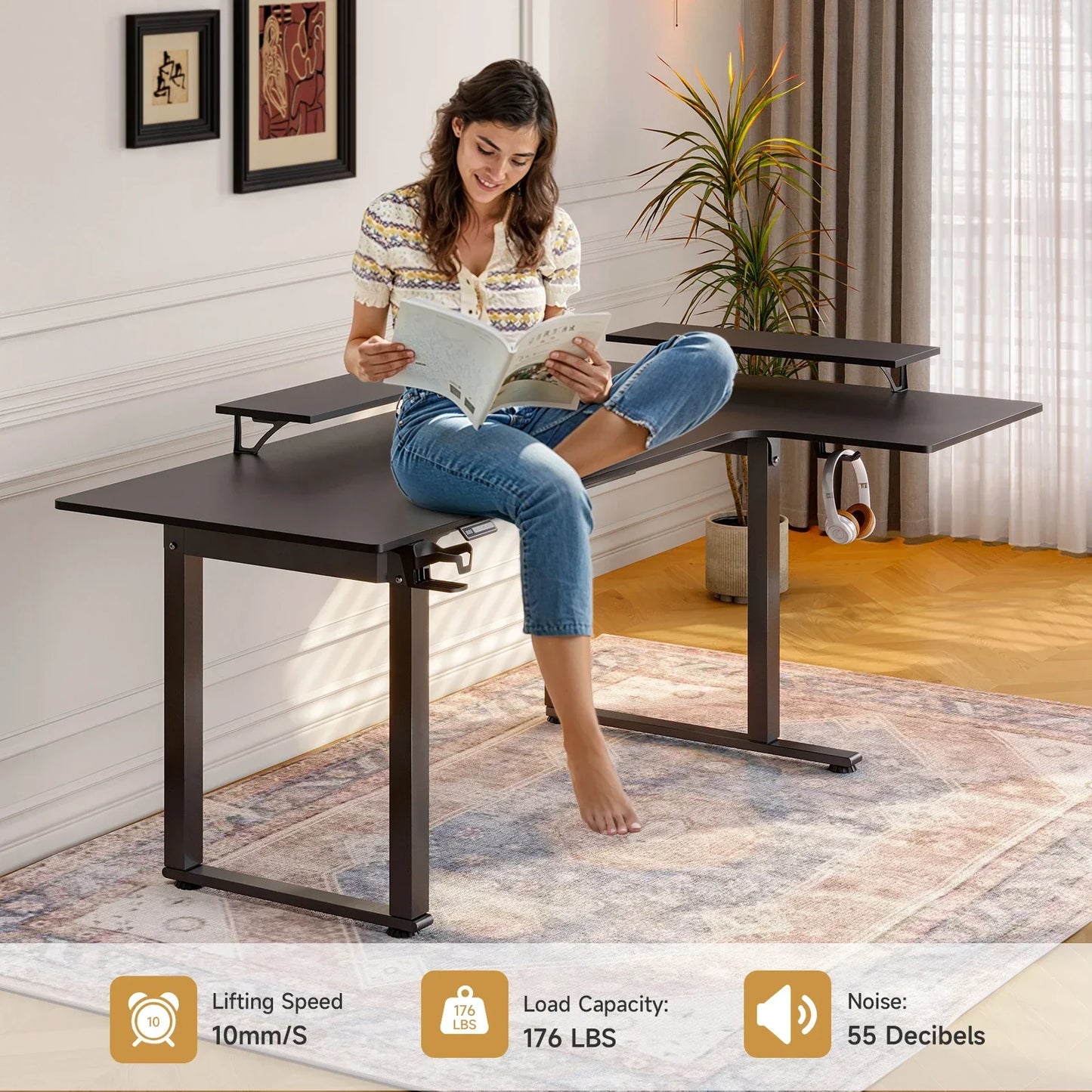 L Shaped Standing Office