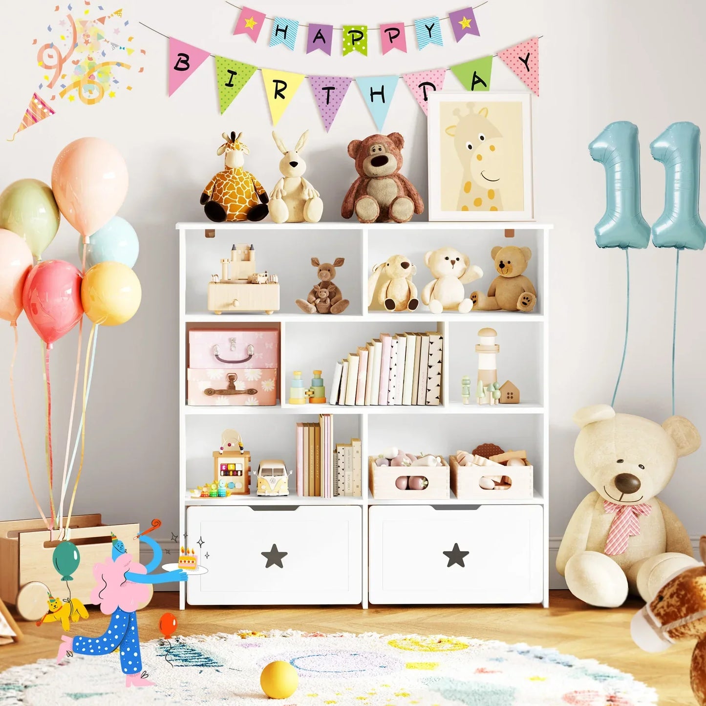 Kids Toy Storage Cabinet