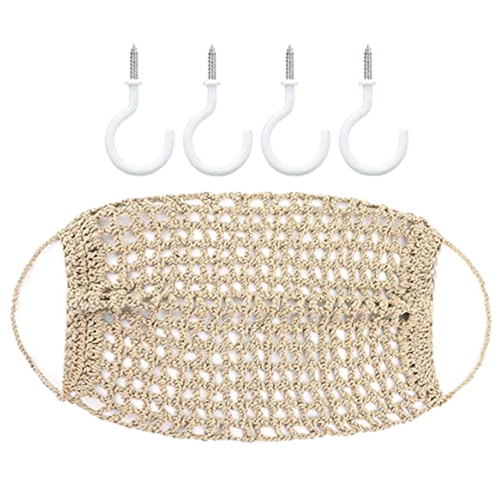 CATIEBYE Hanging Fruit Bag Cotton Khaki 1 Set