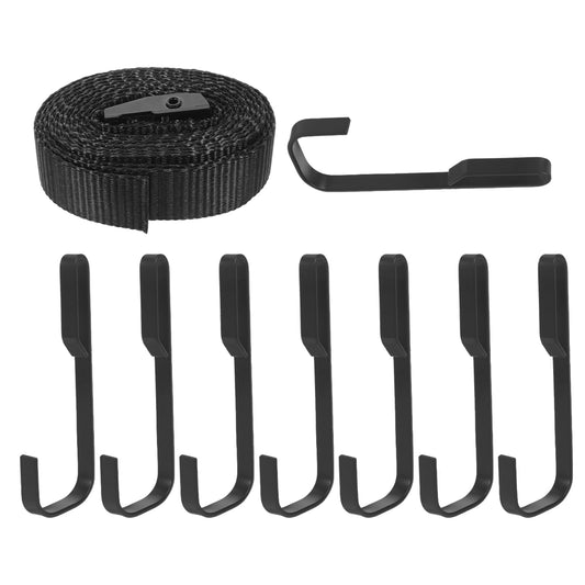 CIMAXIC 1 Set of Tree Stand Gear Hangers Hooks Black for Mountaineering