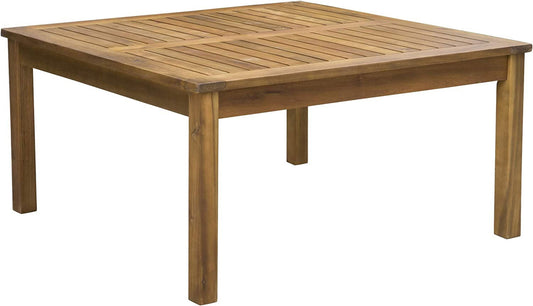 Christopher Knight Home Perla Outdoor Acacia Wood Coffee Table, Teak Finish ,Brown