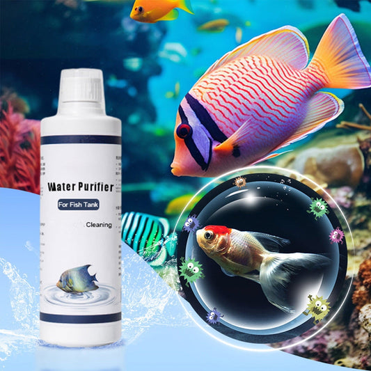Aquarium Water Purifier Solution | Water Clarifying Cleaning Agent Flocculant | pH Balance Treatment | Natural Safe for Fish & Plants | Long-Lasting | 150ml Bottle
