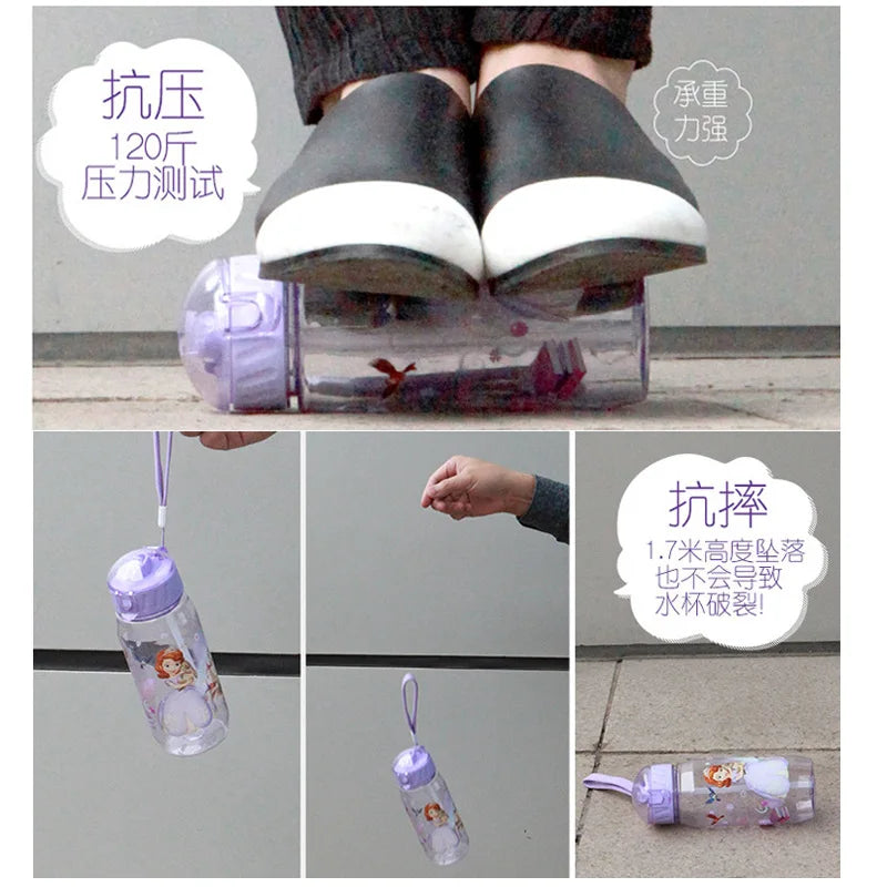 Kids BPA Free Water Bottle - Cartoon Sticker