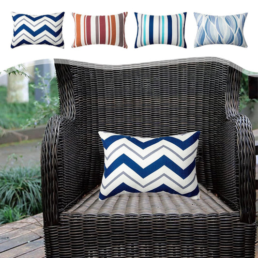Kcavykas Savings Outdoor Chaise Lounge Waterproof Pillow Cover, Striped Headrest Cushion, Removable Cushion Core Pillow Fast-Selling Limited-Time Deals