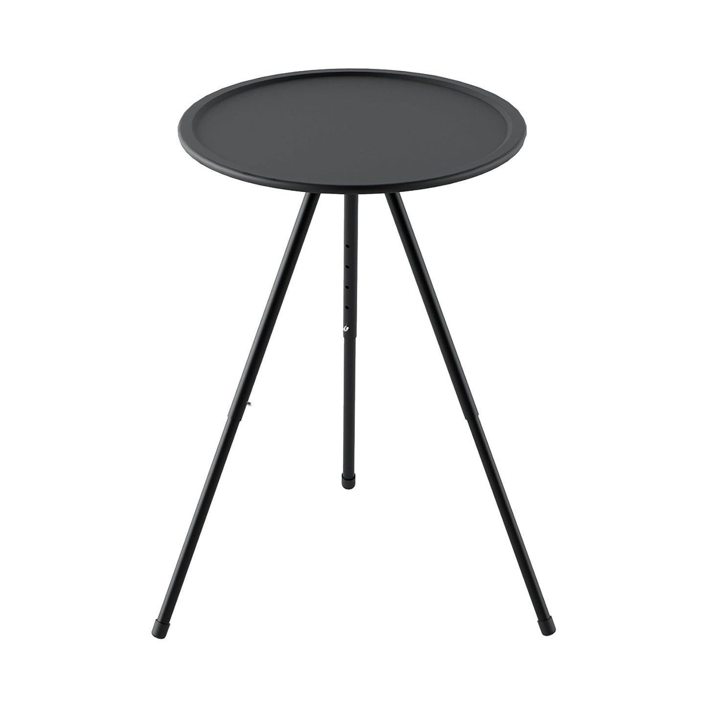 Kieccall Outdoor Folding Small Round Table Portable And Adjustable Camping Table Camping Equipment Picnic Double-layer With Light Rack Coffee Table
