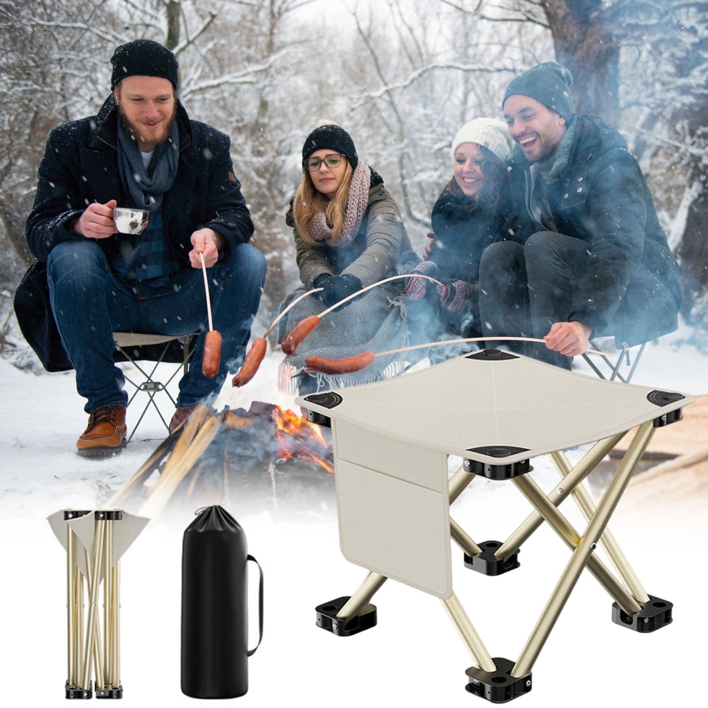 Kieccall Outdoor Portable Folding Stool