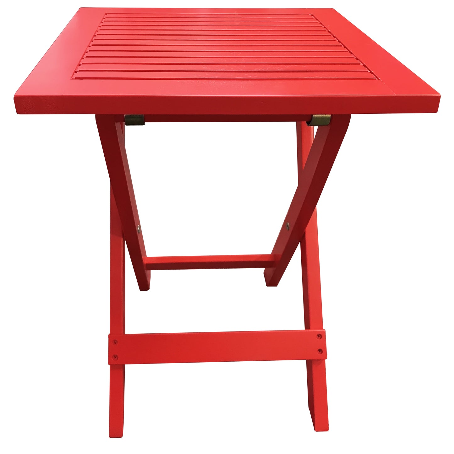 Leigh Country TX 39013 Folding Patio Side Table - Red