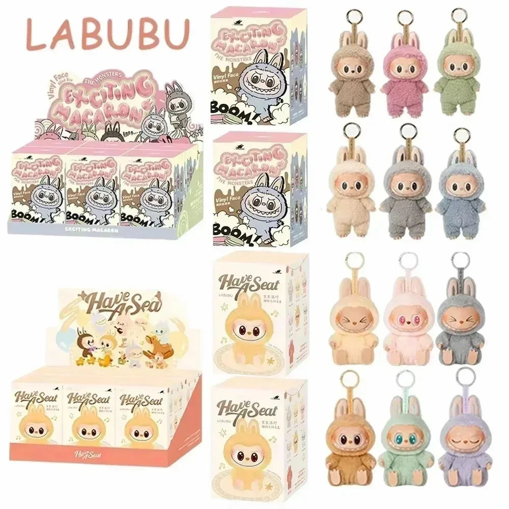 Labubu Macaron PVC Blind Box Keychain