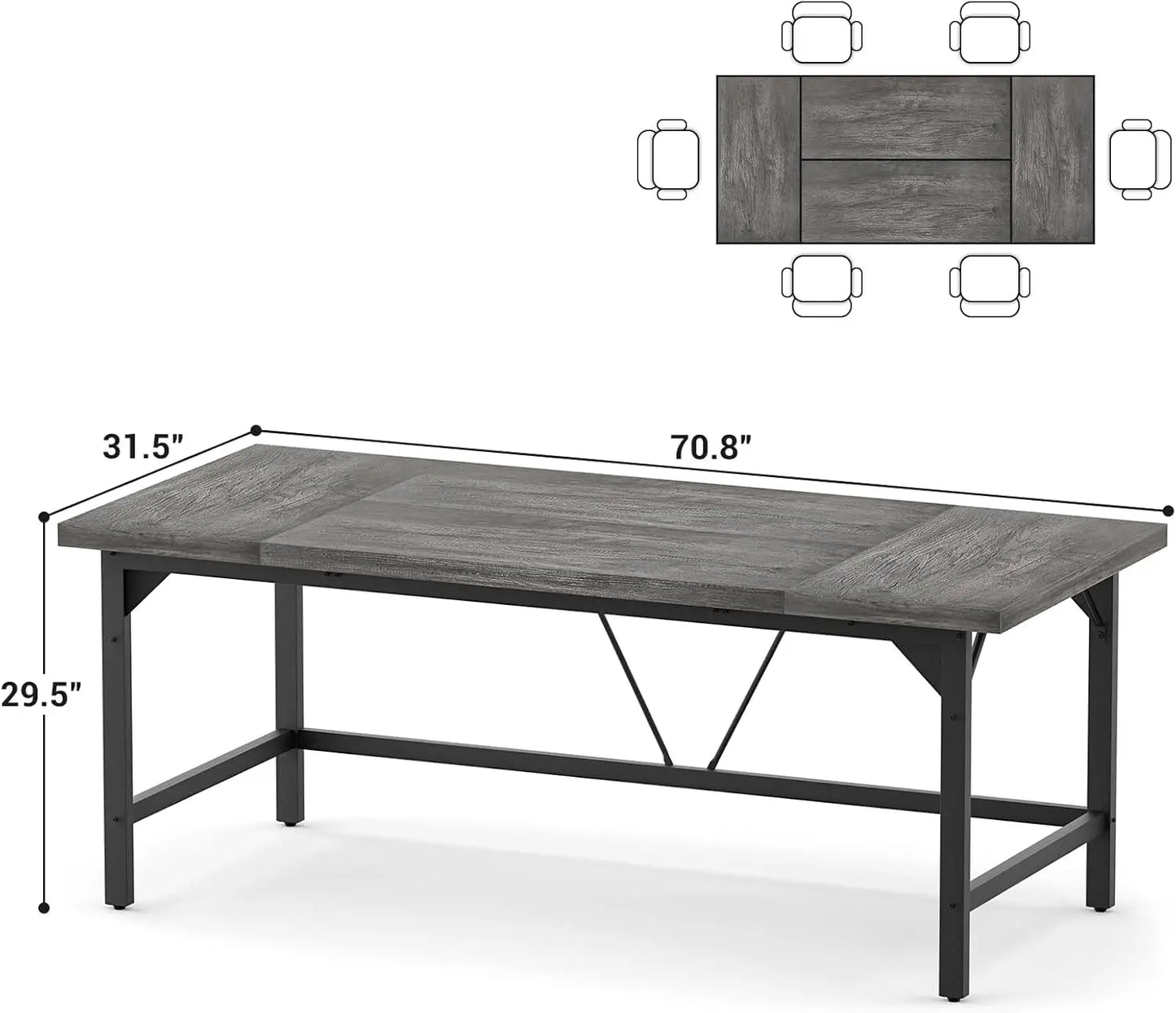 Large Extra Long 2-Person Desk