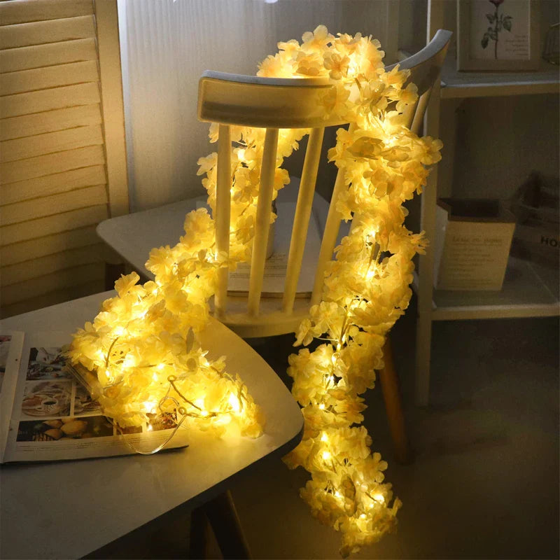 Kahaul Artificial Cherry Blossom Vine Décor