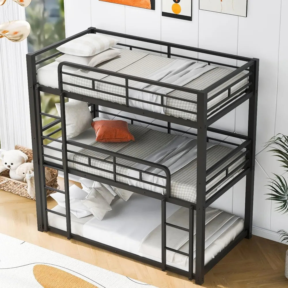 Heavy Duty Triple Twin Bunk Bed