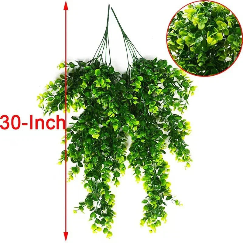 Artificial Rattan Eucalyptus Hanging Vine