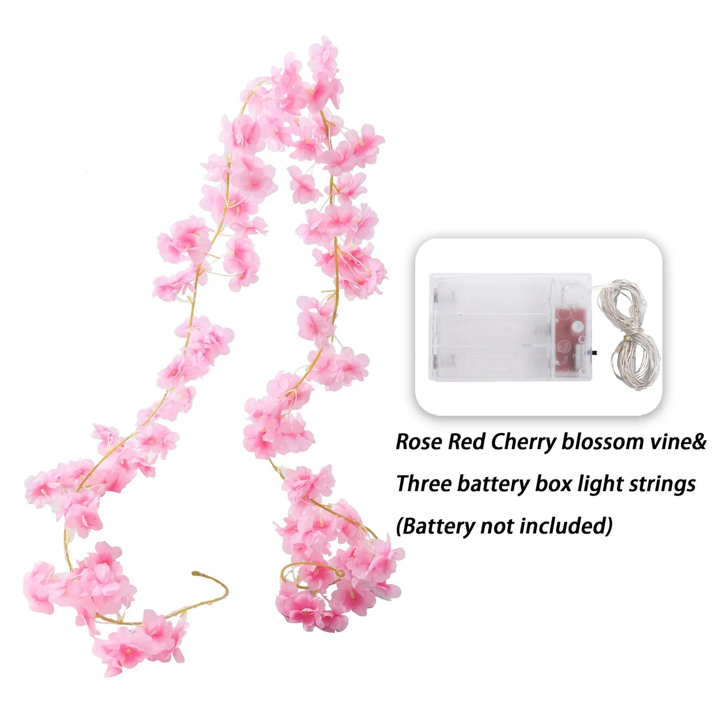 Kahaul Artificial Cherry Blossom Vine Décor