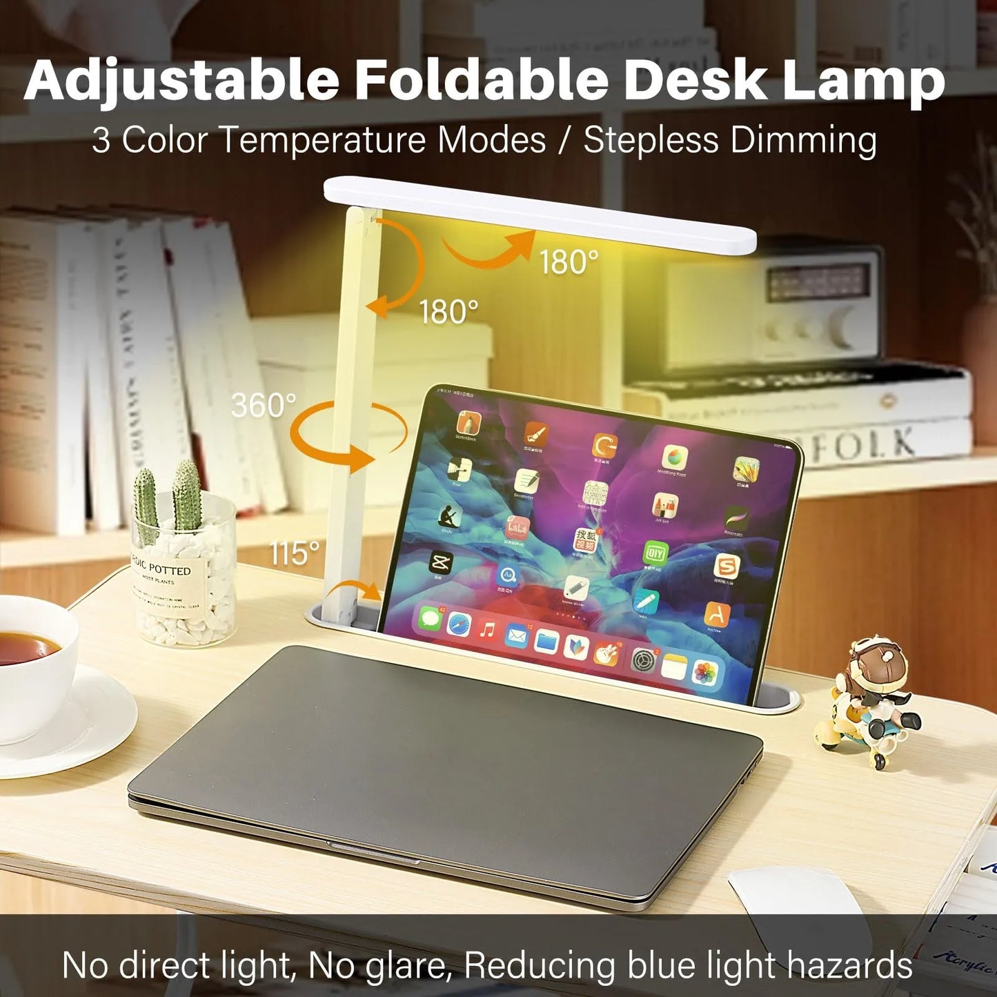 Laptop Desk for Bed with LED Light