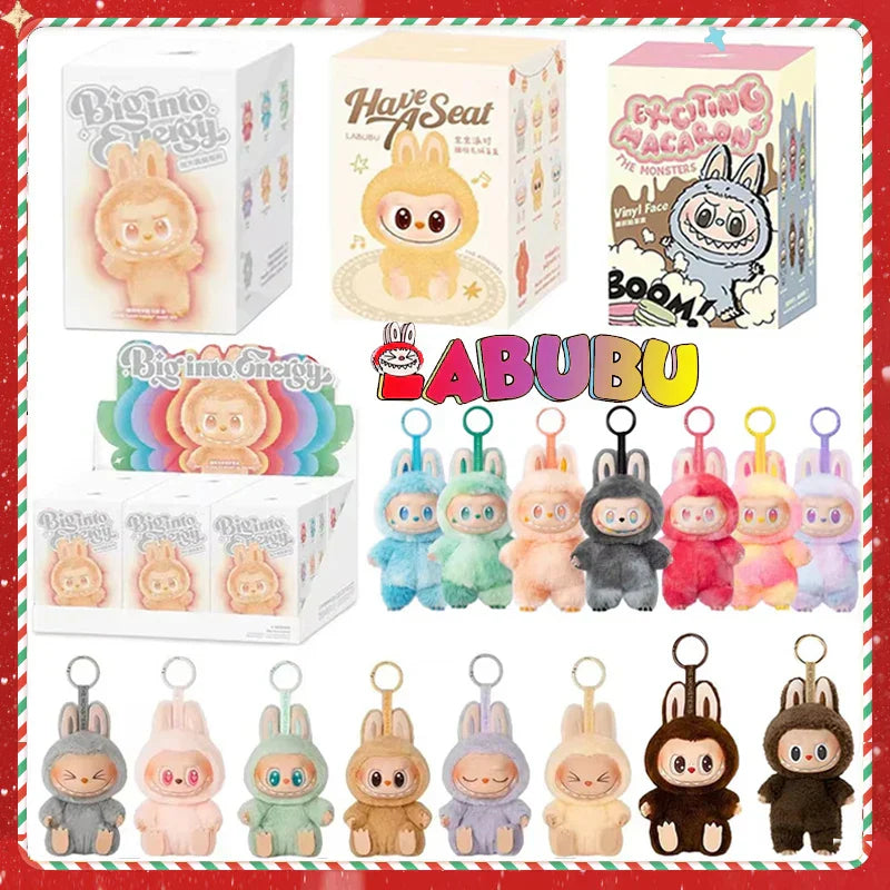 Labubu 2.3 Flocking Pendant Keychain