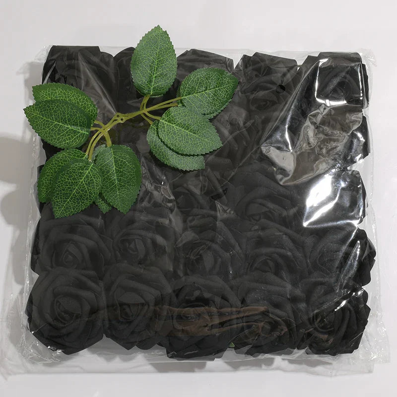 High-Grade White PE Rose Heads