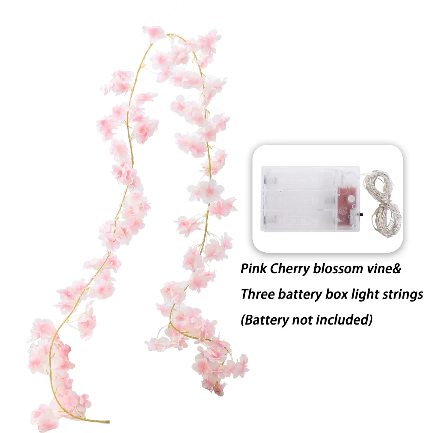 Kahaul Artificial Cherry Blossom Vine Décor