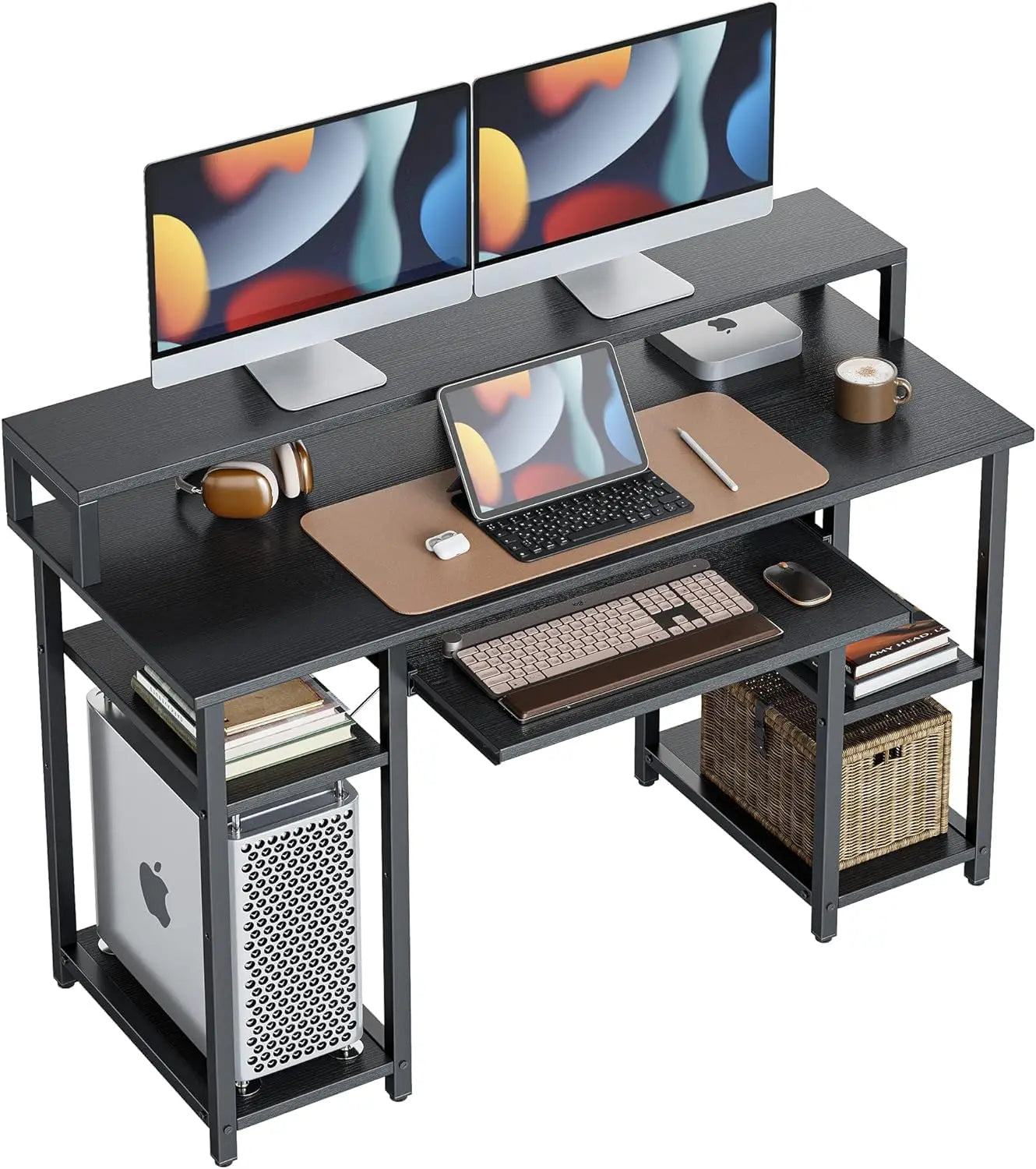 CubiCubi Office Desk with Keyboard Tray