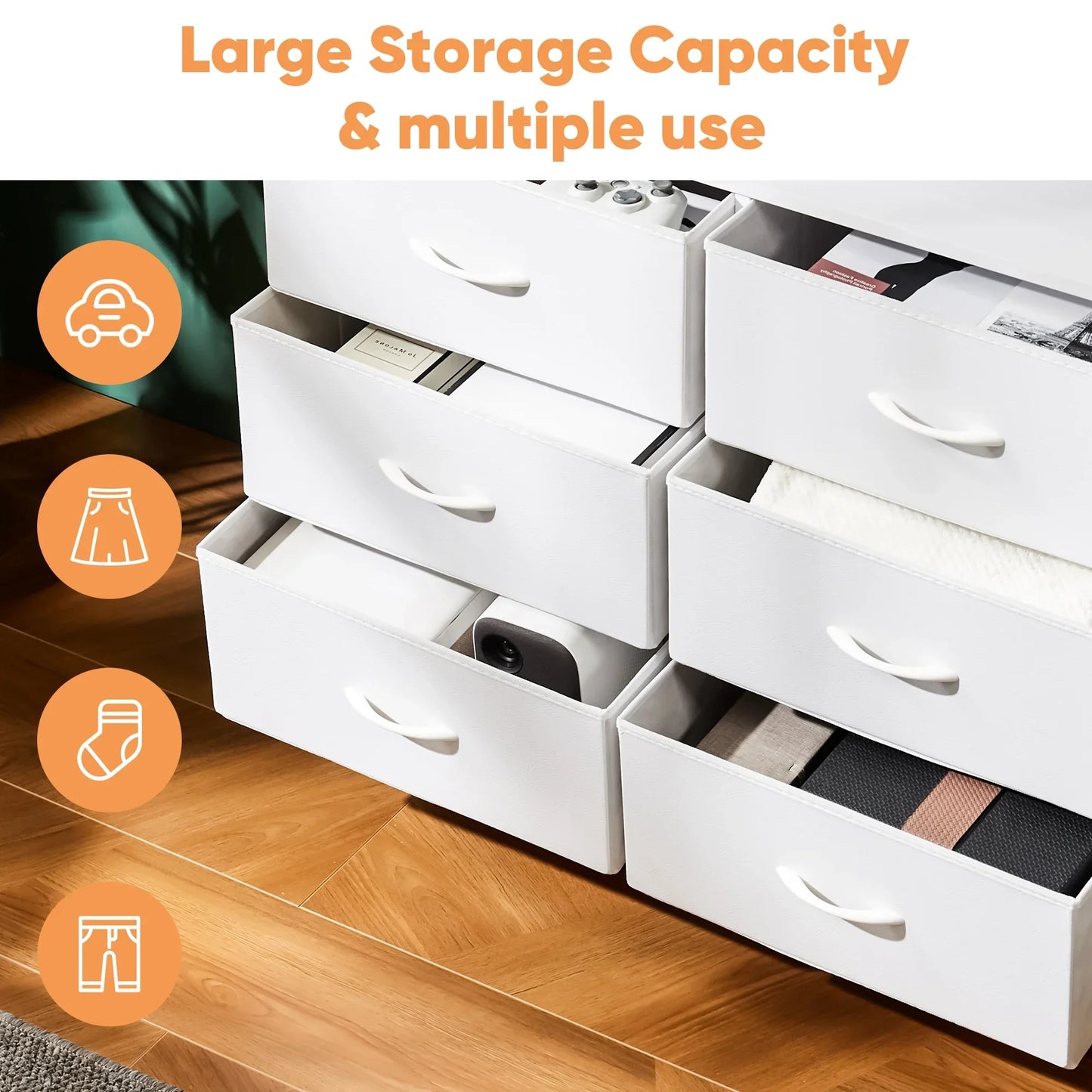 Children's Dresser with 8 Drawers