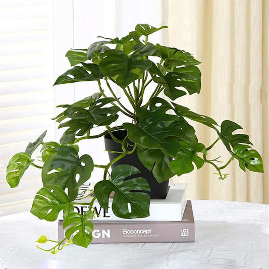 Artificial Turtle Palm Leaf for Décor
