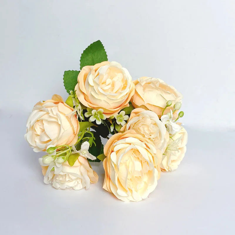 7-Head Artificial Peony Bouquet Décor