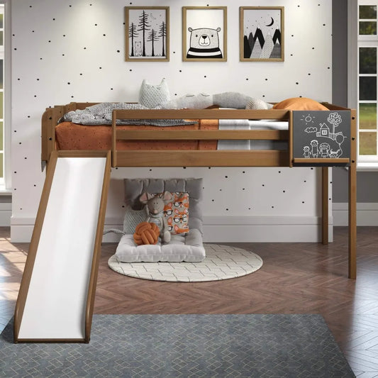 Kids Loft Bed with Slide