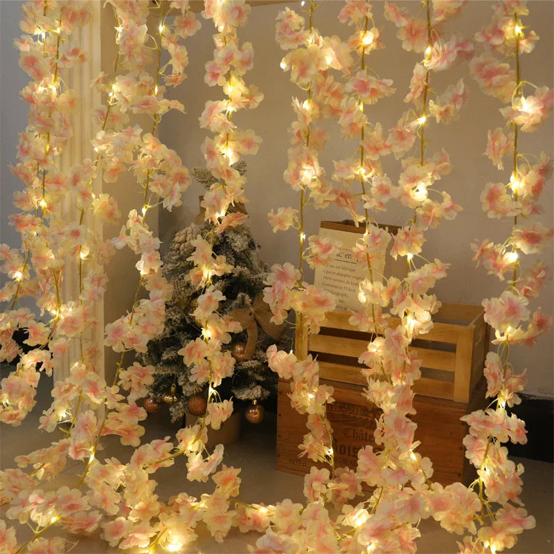 Kahaul Artificial Cherry Blossom Vine Décor