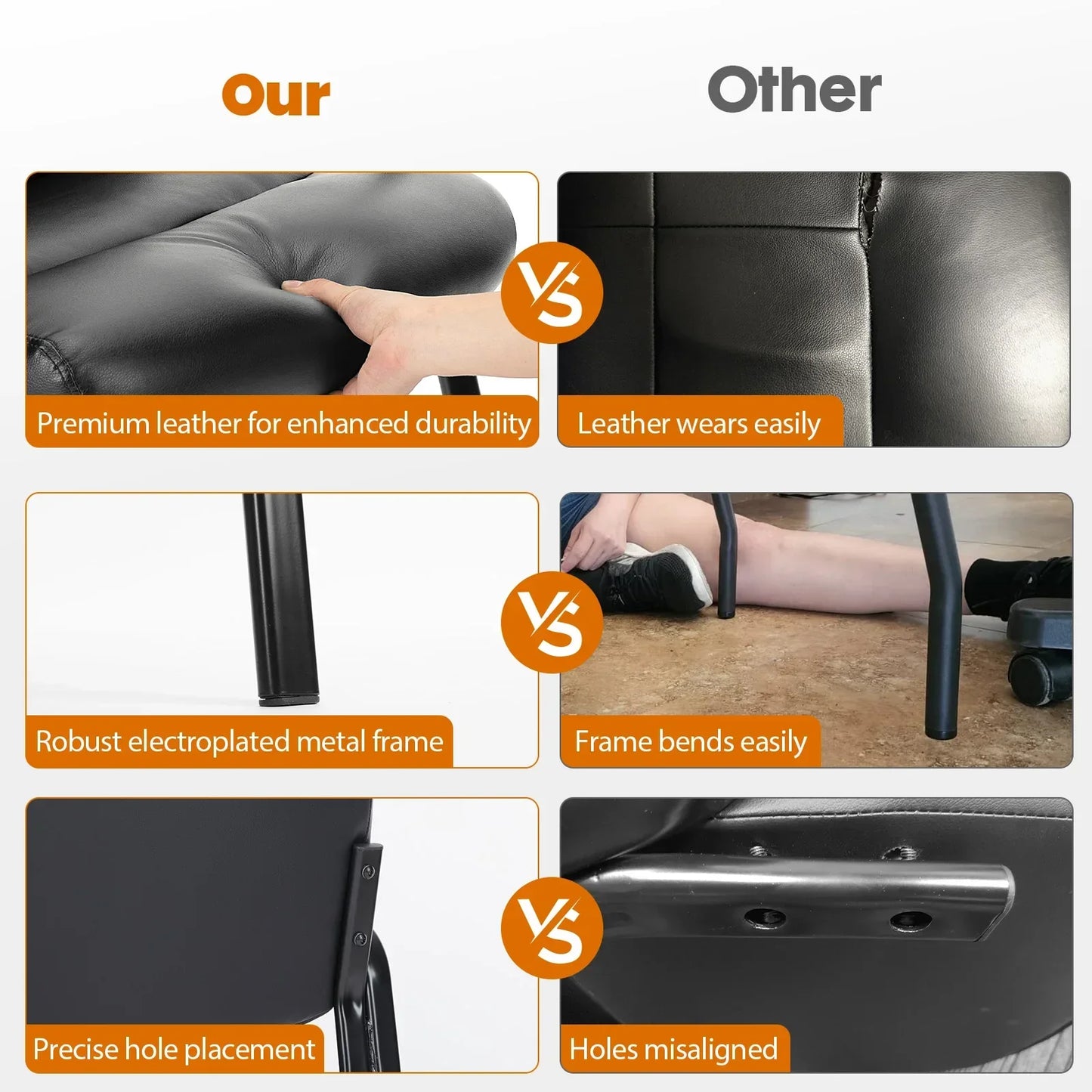 JHK PU Leather Guest Chair